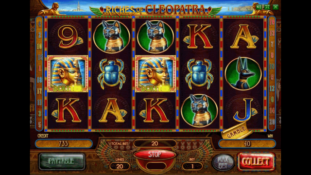 Игровой интерфейс Riches Of Cleopatra 8