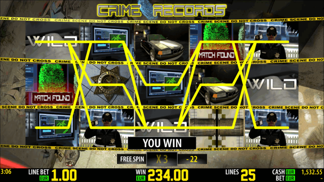 Игровой интерфейс Crime Records 5