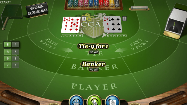 Игровой интерфейс Baccarat Pro Series Table Game 5