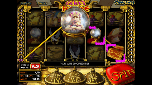 Бонусная игра Genie's Fortune 3