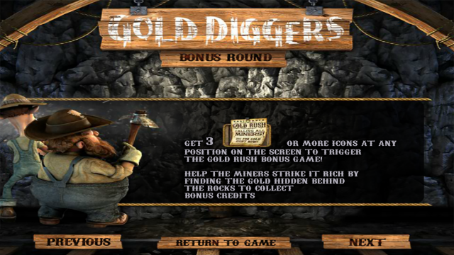 Бонусная игра Gold Diggers 6