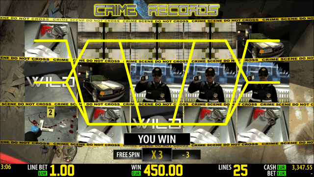 Игровой интерфейс Crime Records 7