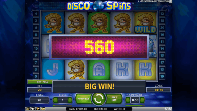 Игровой интерфейс Disco Spins 5