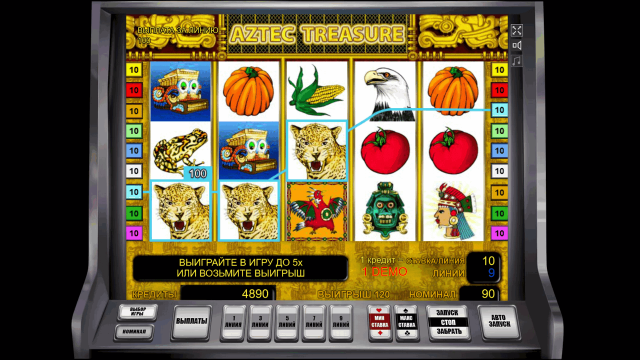 Игровой интерфейс Aztec Treasure 7
