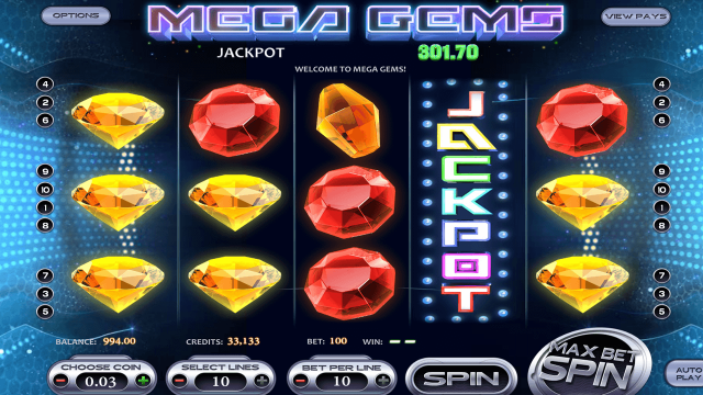 Игровой интерфейс Mega Gems 3